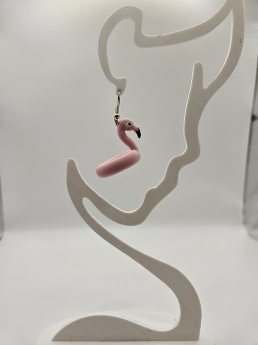 Flamingo Pool Float Earrings