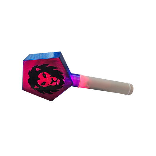 Lion Head LED Light Wand - Custom 3D Printed Saja Style Spirit Stick | Cosplay Prop