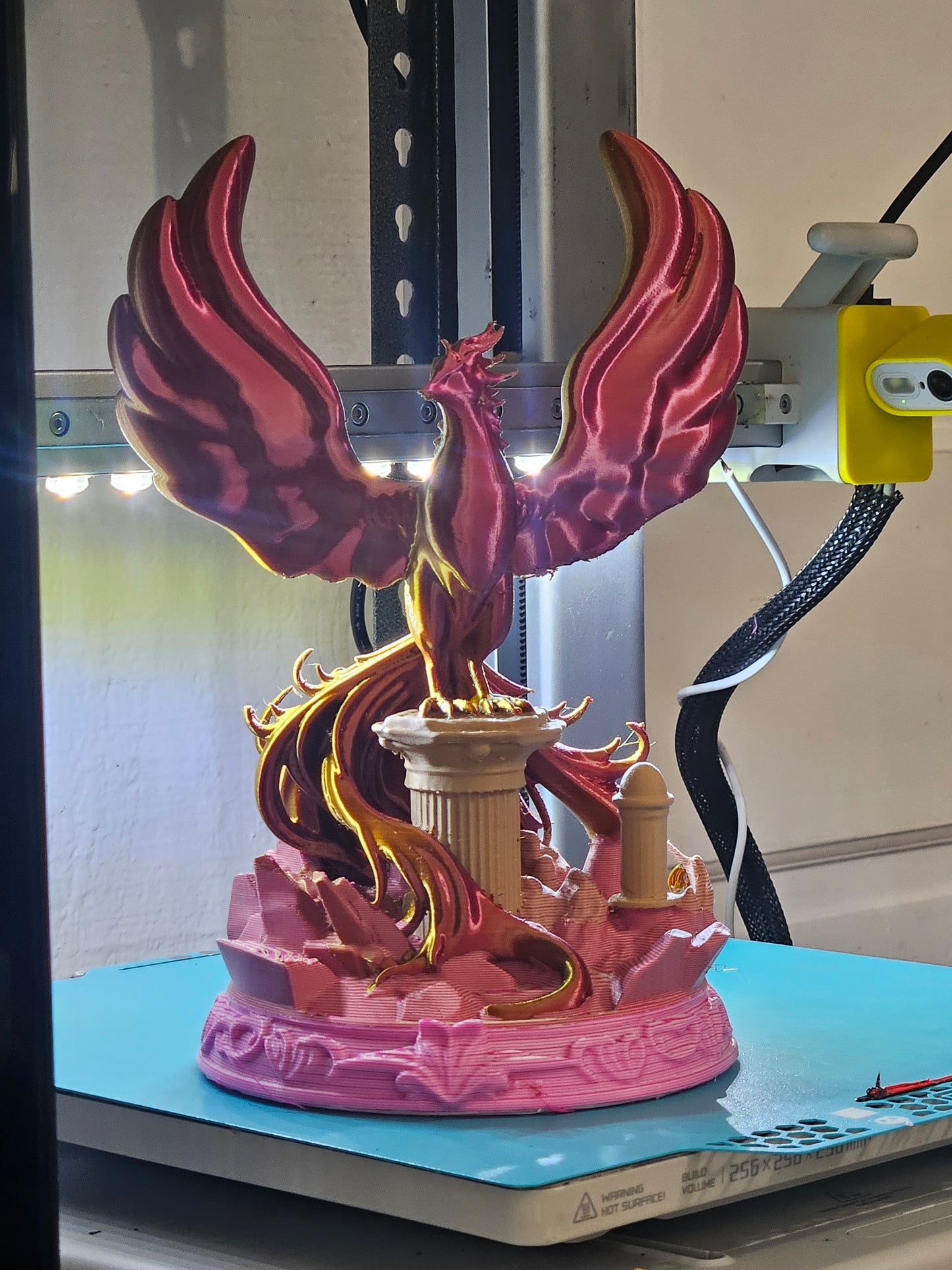Phoenix rising up
