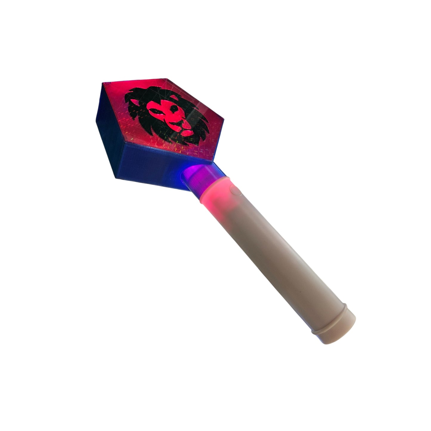 Lion Head LED Light Wand - Custom 3D Printed Saja Style Spirit Stick | Cosplay Prop
