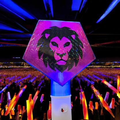 Lion Head LED Light Wand - Custom 3D Printed Saja Style Spirit Stick | Cosplay Prop