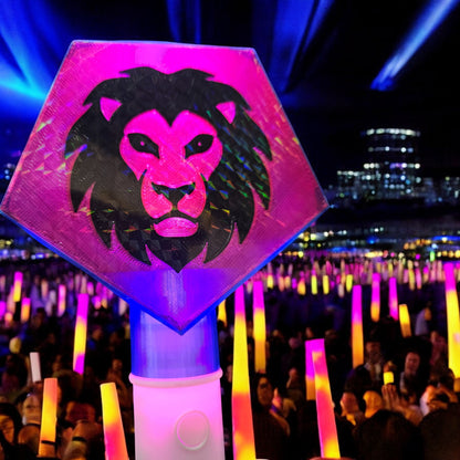Lion Head LED Light Wand - Custom 3D Printed Saja Style Spirit Stick | Cosplay Prop