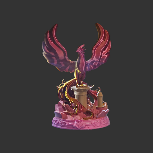 Phoenix rising up