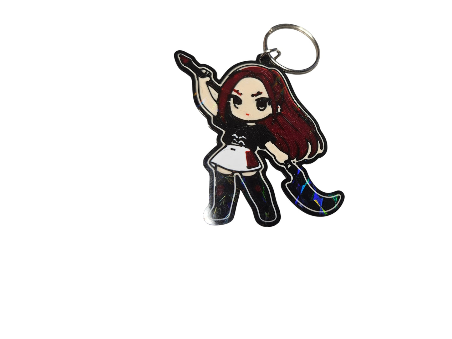 Huntrix Squad: 4-Piece Demon Hunter Fan-Inspired Keychain Set